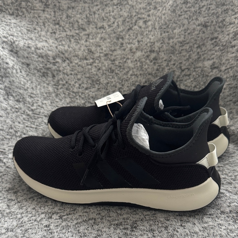 Adidas Black and White Athletic Shoes